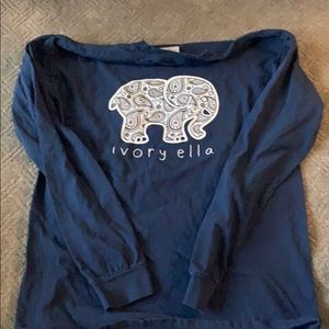 Ivory Ella Navy Blue Long Sleeve